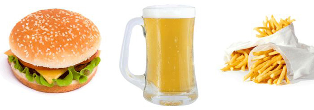 beer and burger
